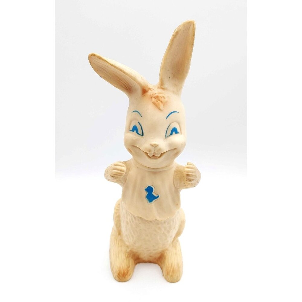 VTG Ashland Rubber Prod Bunny Rabbit Vinyl Rubber Squeak Toy Figure 1960's WORKS